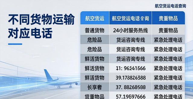 货运航空号码电话查询_航空货运电话号码_中国货运航空电话号码